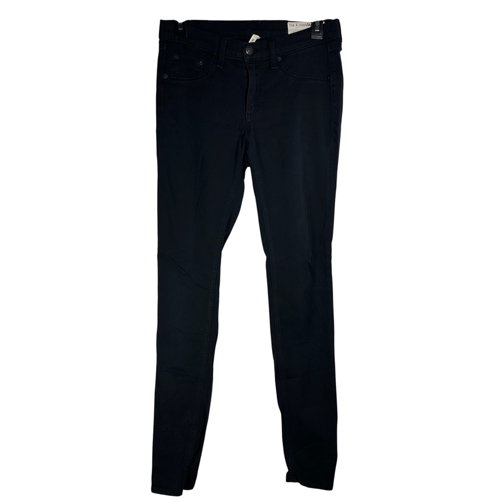 Rag & Bone JEAN Legging Black Plush Skinny Jeans W1503O163 Size 27